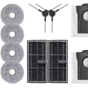 huoltosetti dreame x40 ultra / l40 ultra robotti imureihin – pääharja, sivuharjat, suodattimet, mopit ja pölypussit (kopio)